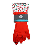 ▶ 3 pares de guantes decorativos de látex para lavar platos con puños elegantes, diseños aleatorios