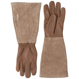 ▶ Guantes Jardinería AmazonBasics Leather Gardening Gloves with Forearm Protection, Brown, XL