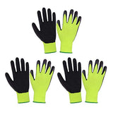 ▶ Guantes de jardinería para niños de 2 a 13 años, guantes de jardín con revestimiento de goma para niños y niñas, guantes de agarre de jardín para niños (talla 6 (edad 11 a 13 años), color verde