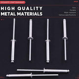 💢 Hilitchi Remaches ciegos de aluminio, remaches pop (200, 1/8" x 15/16")