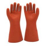 Guantes de goma aislados eléctricos para electricista, 12 KV, guantes de trabajo de seguridad de alto voltaje, aislantes para lineman