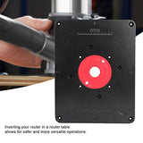Herramientas Carpintería  Germerse Level-Loc Rings Deluxe Router Base Plate Routers Tool Precisión Negro y Rojo para carpintería doméstica