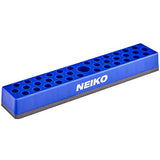▶ NEIKO Organizador y soporte para puntas de destornillador hexagonal | Base magnética | Capacidad para hasta 37 puntas | Compatible con puntas hexagonales de 1/4" y adaptadores | Diseño compacto para fácil almacenamiento y transporte