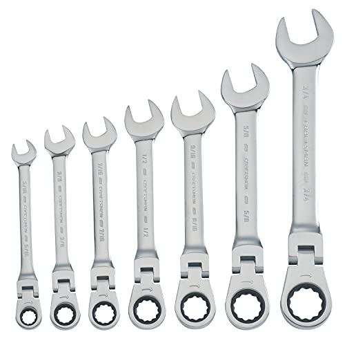 CRAFTSMAN Juego de Llaves Combinadas en Pulgadas con Matraca Reversible 7 Piezas