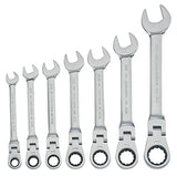 CRAFTSMAN Juego de Llaves Combinadas en Pulgadas con Matraca Reversible 7 Piezas