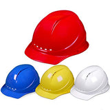 ▶ Casco de Seguridad - Casco Ajustable para la construcción Líder Electricista ABS de Alta Resistencia Casco de protección de Mano de Obra Transpirable (Color : Blue, Size : 2pcs)