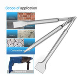 ▶ Juego de broca cinceles para taladro de martillo, juego de brocas para martillo giratorio, 3 piezas, incluyendo cincel de punta, cinceles planos, cinceles con manivela con funda de transporte