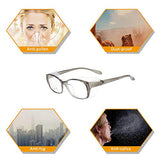 Gafas de seguridad antivaho con bloqueo de luz azul para mujer, gafas de seguridad anti polen, protección UV400