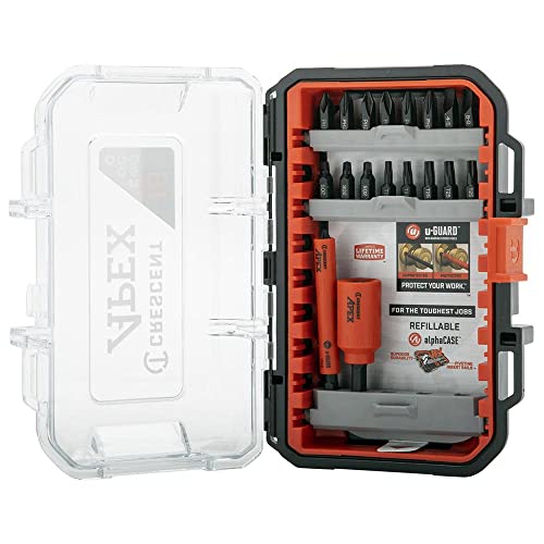 ▶ CRESCENT CAUGSET-18 Juego de brocas cubiertas U-Guard de 18 unidades