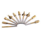 ▶ Brocas fresadoras  , 10PCS HSS Recubierto de Titanio Carpintería de Borde Cortadores Trimmer Router Machine Bits 1/8"Shank para Electric Trimmers para DIY Carpintería Talla Grabado Taladrado