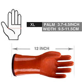 ▶ Guantes resistentes a los productos químicos y al aceite, trabajo en congelador, guantes cálidos, antideslizantes, ultra flexibles (1 par)