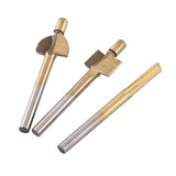 ▶ Brocas fresadoras  , 10PCS HSS Recubierto de Titanio Carpintería de Borde Cortadores Trimmer Router Machine Bits 1/8"Shank para Electric Trimmers para DIY Carpintería Talla Grabado Taladrado