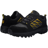 ▶ LARNMERN Zapatos con Punta de Acero para Hombre, Botas de Trabajo de Seguridad indestructibles y Antideslizantes, cómodas Zapatillas antipinchazos para Hombre L91182(28.0 cm, Negro y Amarillo)