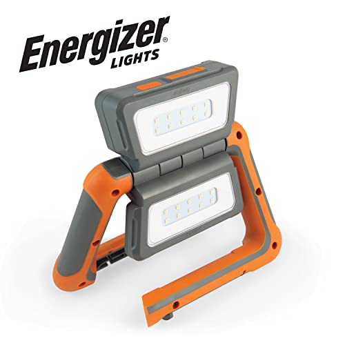 🔦 Linterna recargable Energizer.-  Linterna LED Recargable multipanel, Resistente al Agua IPX4, superbrillante, 1000 lúmenes, Cable de Carga USB Incluido, función de Banco de energía, Patas Ajustables