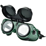 Gafas de soldadura de doble capa, seguridad de soldadura ajustable Protección de los ojos Gafas soldadoras Gafas protectoras de seguridad