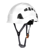 ▶ Casco de espeleología, Casco de Seguridad Material de Calidad Resistencia a Altas temperaturas para espeleología(28 * 21 * 18cm-Blanco)