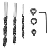 Guía de Perforación 38 unids/set Madera Dowel Agujero Recto Jig Broca Carpintería Carpintería Localizador Localizador Herramienta DIY
