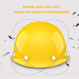 HARDHAT Casco De Seguridad para ConstruccióN, Casco De Servicio Pesado - ala De 2 Pulgadas, FRP Transpirable con Tiras Antisudor.