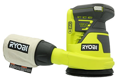 Lijadora de órbital con alimentación de batería (batería no incluida / herramienta eléctrica solamente) Ryobi P411 One + 18 Voltios, 5 pulgadas,