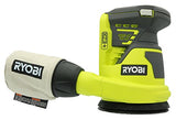 Lijadora de órbital con alimentación de batería (batería no incluida / herramienta eléctrica solamente) Ryobi P411 One + 18 Voltios, 5 pulgadas,