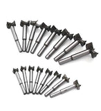 ▶ Juego de  Brocas Forstner 15-35mm 16PCS, Carbón Acero al Tungsteno Titanium Recubierto Sierra para Taladrar Madera HSS Punching bit Losas de Madera Conjuntos de Perforación de Carburo Cementado
