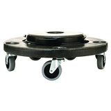 Rubbermaid Dolly, Twist On/Off Round Dolly, Negro