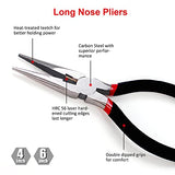 ▶Juego de 7 alicates utilitarios, incluye alicates de junta deslizante, alicates de punta larga, alicates diagonales, alicates de junta de ranura, alicates Linesman y mini alicates de punta larga, mango sumergido