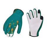 ▶ Guantes de jardinería  de Cuero de Cabra Para Mujer (Talla L/G, Azul, GA7454)