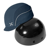 ▶ Gorra de seguridad, ligera, de seguridad, protección de la cabeza, transpirable, gorra de protección de la cabeza (M18109H-Navy-Micro Brim)