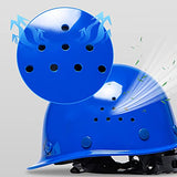▶ Casco Industrial de Protección de Seguridad Casco de Construcción al Aire Libre Casco Transpirable para Trabajadores de la Construcción