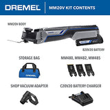 ▶ DREMEL -  Multi-Max MM20V-01 Kit multiherramienta oscilante inalámbrico con (1) batería, gris