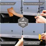 ▶ Cinta reflectante blanca y plateada de 2 x 50 pies DOT-C2 para exteriores, impermeable, para la visibilidad, cinta de seguridad autoadhesiva para remolque, cintas reflectantes de advertencia para coches, ropa, bicicletas, cascos, motocicletas