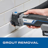 ▶ DREMEL -  Multi-Max MM20V-01 Kit multiherramienta oscilante inalámbrico con (1) batería, gris