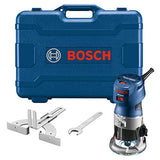 Routers Juego de herramientas BOSCH GKF125CEK Colt 1.25 HP (máximo) Kit de router de palma de velocidad variable con guía de borde
