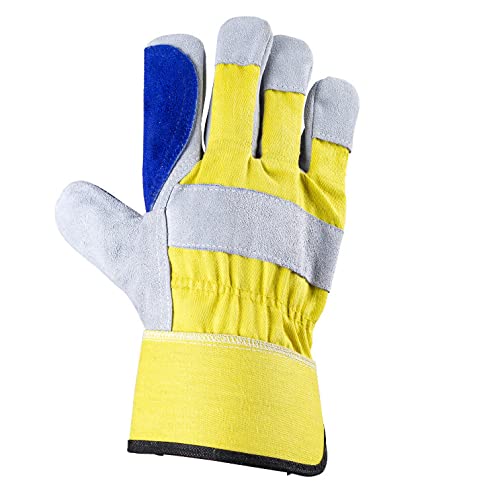 ▶ Guantes De Soldador, Protección De La Soldadura De La Protección De La Mano De Obra, Alta Temperatura Y Resistencia Al Desgaste, Guantes Antideslizantes A Fuego Corto
