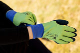 ▶ Guantes Jardinería para hombre con doble látex de microespuma, talla grande