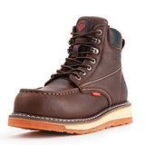 ▶ SUREWAY Botas de trabajo para hombre de acero resistente/compuesto/suave ribete