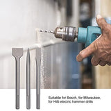 ▶ Juego de broca cincel para taladro de martillo, herramienta de extracción de hormigón, juego de cinceles para ahorrar mano de obra, 3 piezas, tamaño estándar para para para(SDS MAX (cinco hoyos))
