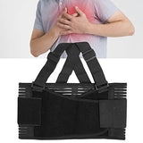 Soporte para costillas rotas, cinturón protector lumbar ajustable transpirable para mujeres y hombres