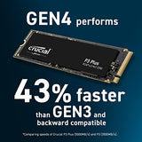 Crucial P3 Plus 500GB PCIe Gen4 3D NAND NVMe M.2 SSD, hasta 5000MB/s - CT500P3PSSD8