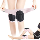 Rodilleras suaves para mujeres, rosadas, con relleno de espuma EVA gruesa, rodilleras protectoras para mujeres, adecuadas para mujeres, limpieza de la casa, jardinería, trabajo, danza, yoga (M)