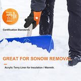 ▶ Guantes criogénicos de trabajo térmicos gruesos para jardín, impermeables, a prueba de frío, guantes de trabajo de doble capa con revestimiento de látex, protección criogénica, protección de las manos (S,WG-338)