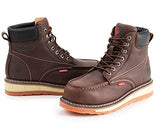 ▶ SUREWAY Botas de trabajo para hombre de acero resistente/compuesto/suave ribete