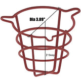 ▶ Paquete de 6 protectores de cabeza de aspersor contra incendios para cabezal de fuego de 1/2 pulgadas y 3/4 pulgadas para proteger el montaje empotrado y la pared lateral y la cabeza colgante semiempotrada, rojo