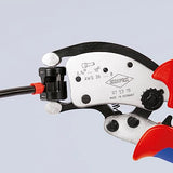 ▶ KNIPEX  Twistor® T Alicates de crimpado autoajustables para virolas de alambre, 8 pulgadas