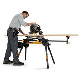 ToughBuilt - Soporte de Sierra Ingletadora Universal de 77" Pulgadas / Soporte de Apoyo - Tamaño Universal - Soporte de Trabajo Extendibles Hasta 77" Pulgadas - Candado de Liberación Rápida - (TB-S510-MFN)