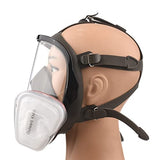 ▶ Respirador de Cara Completa Reutilizable Cubierta de Cara Completa Cubierta de Gas 8 en 1 Respirador de Vapor orgánico Amplio Campo de visión para máquina de Pintura Pulido Soldadura y Otra