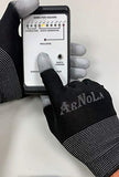 ▶ Guantes Antiestáticos negros de ajuste superior con punta de los dedos de fibra de carbono de 13 G, guantes de trabajo de seguridad ESD con revestimiento de poliuretano (2, extragrandes)