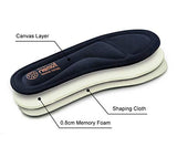 riemot Plantillas de espuma viscoelástica para mujer, plantillas de repuesto supersuaves para zapatos de correr, botas de trabajo, cómodas, acolchadas, color azul marino EU 38
