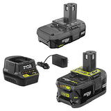 ▶ RYOBI  Juego de herramientas Ryobi Paquete súper combinado de 4 herramientas, 18 voltios ONE+ iones de litio inalámbrico con taladro